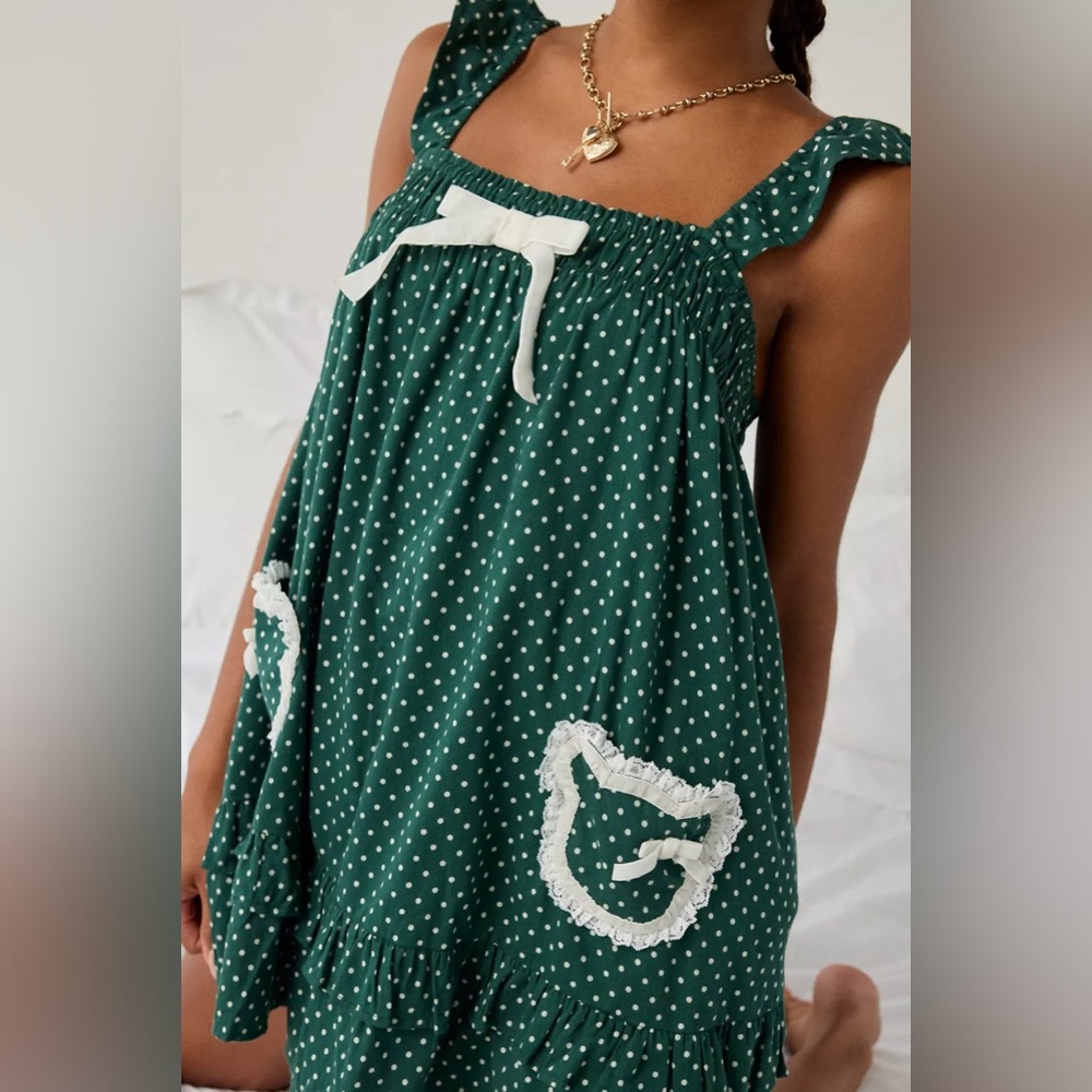UO Out From Under Hearts Desire Lounge Dress